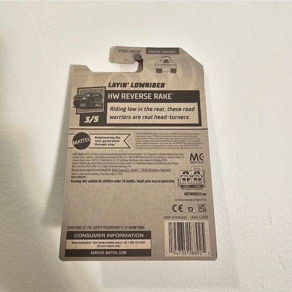 Hot Wheels Car Layin Lowrider Hotwheels Classic Pimp Mobile Special Feature New - Picture 5 of 5